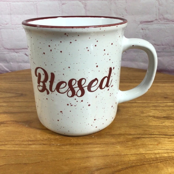 Other - Blessed Speckled Ceramic 14oz Mug